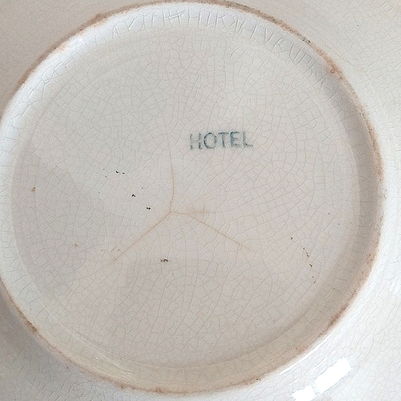 Antique Harker Pottery ABC Plate Baby Chicks "Their First Day" Hotel Ware c.1930 - Picture 4 of 5